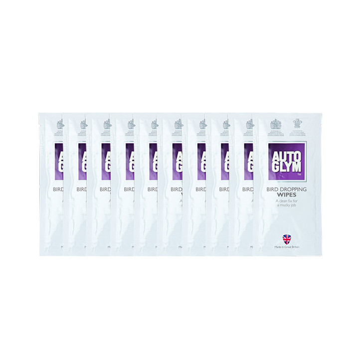 Autoglym Bird Dropping Wipes 10 db - Madárürülék törlőkendők